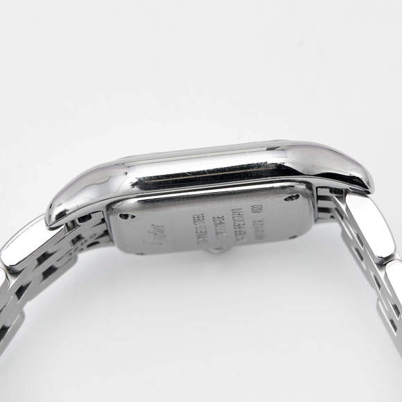 Cartier Silver Stainless Steel Diamond Panthere Wristwatch - Picture 8 of 11